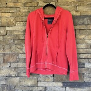 Preloved American Eagle‎ Outfitters Red Zip Up Hoodie In Size Large